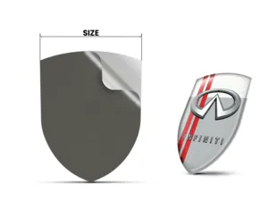 Infiniti Autocollant Bombé Finition Luxe Badges Bombés